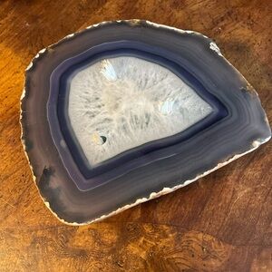 Purple and Gray Agate Slice